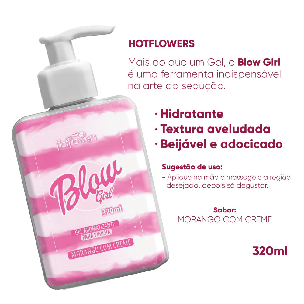 Hidratante Virilha Beijável Blow Girl HOT FLOWERS
