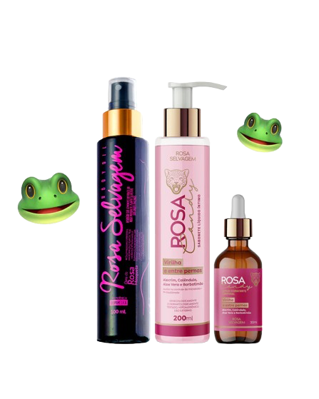 Combo Clareador Íntimo Rosa Selvagem